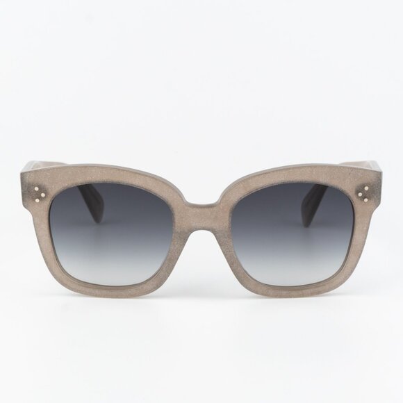Celine Women Sunglasses Grey Silver Smoke Gradient Geometric CL4002UN 20B NEW - Picture 1 of 11